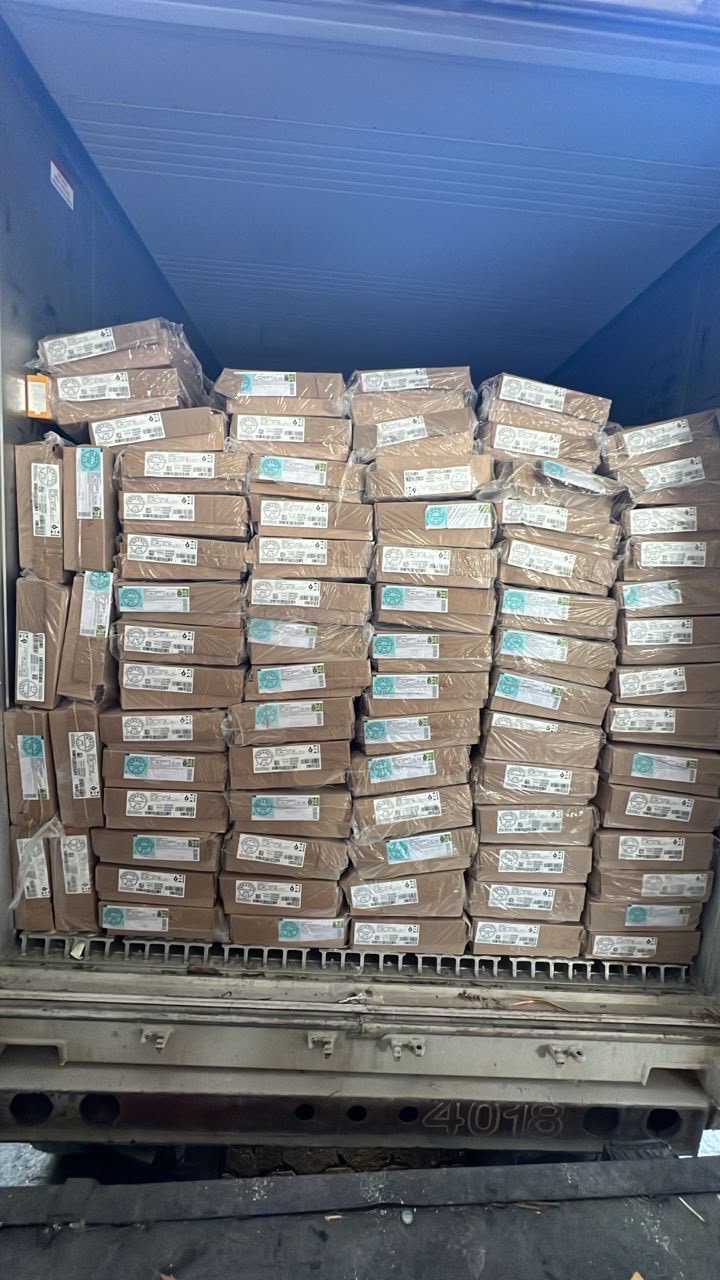 Quality Foods S.A. container loaded with product