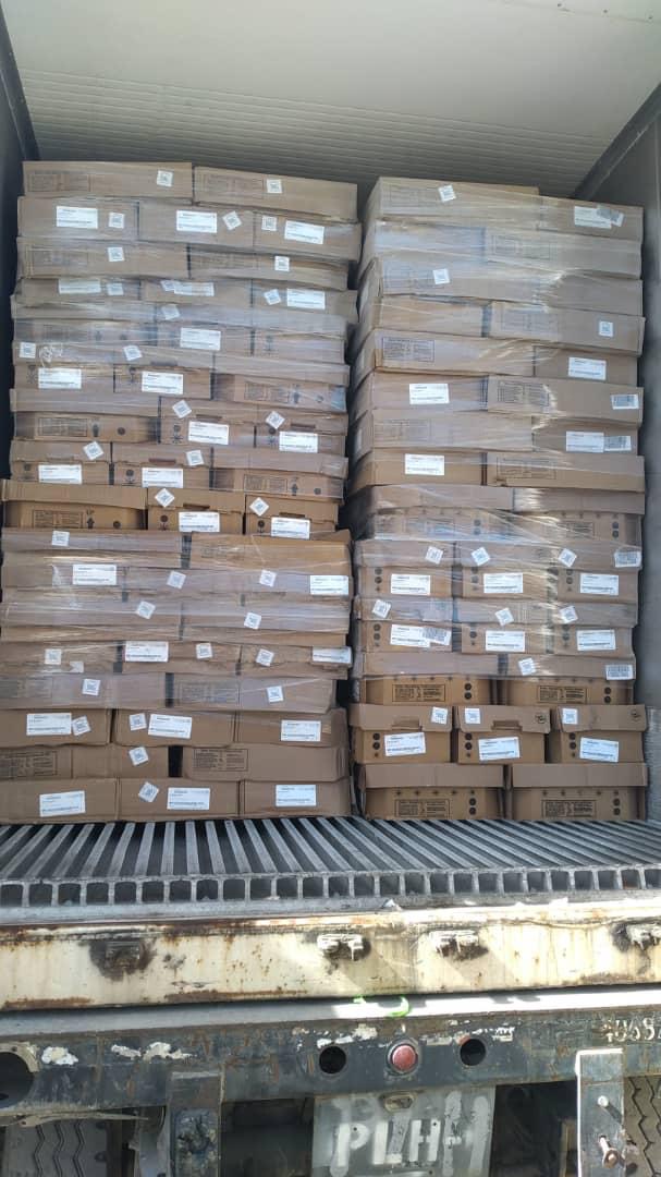 Quality Foods S.A. container loaded with product